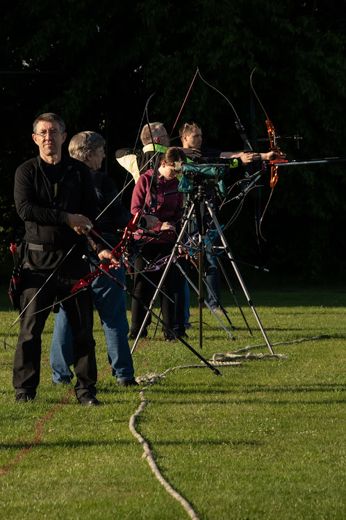 Archers on the shooting line