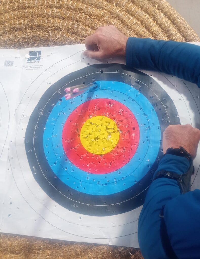 Excellent bare shaft grouping